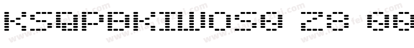 KSQPBKIWOS0 28 00字体转换